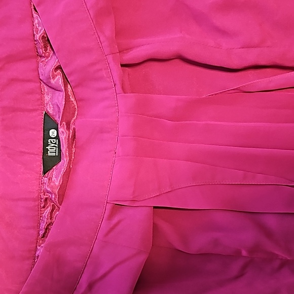 Purple Pre-Stitched Saree With Sequin Embroidered Blouse - Picture 3 of 6